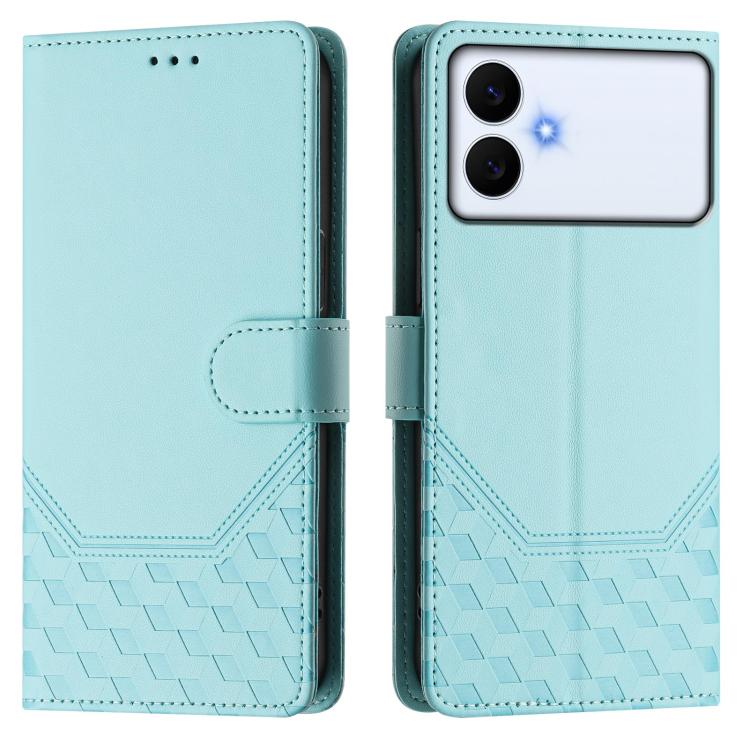 For Samsung Galaxy S26 Edge 5G Honeycomb Embossing RFID Leather Phone Case