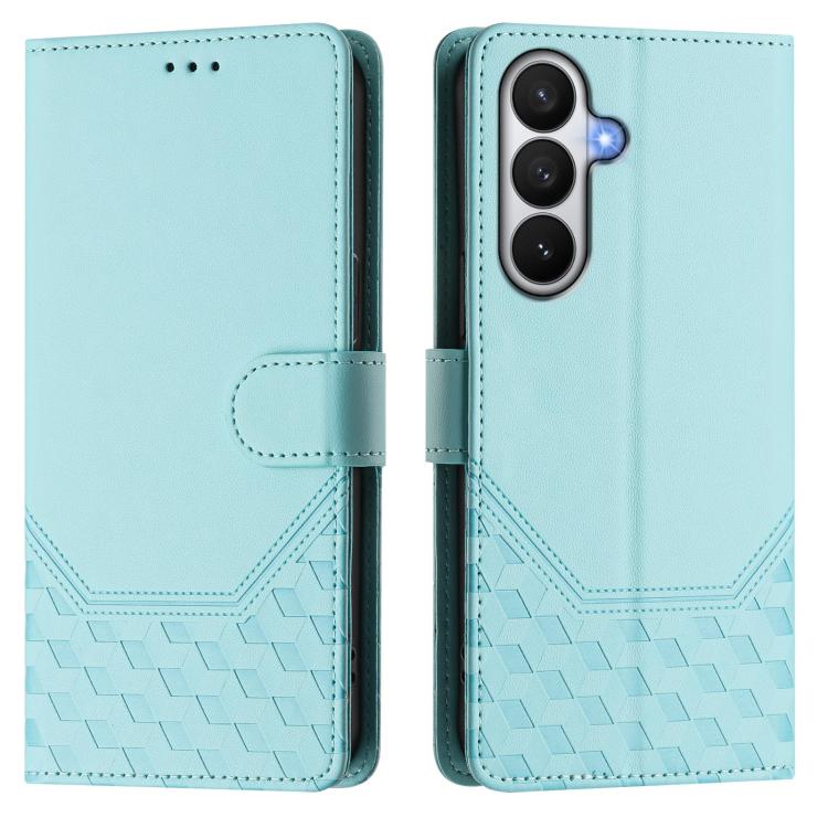 For Samsung Galaxy S26 5G Honeycomb Embossing RFID Leather Phone Case