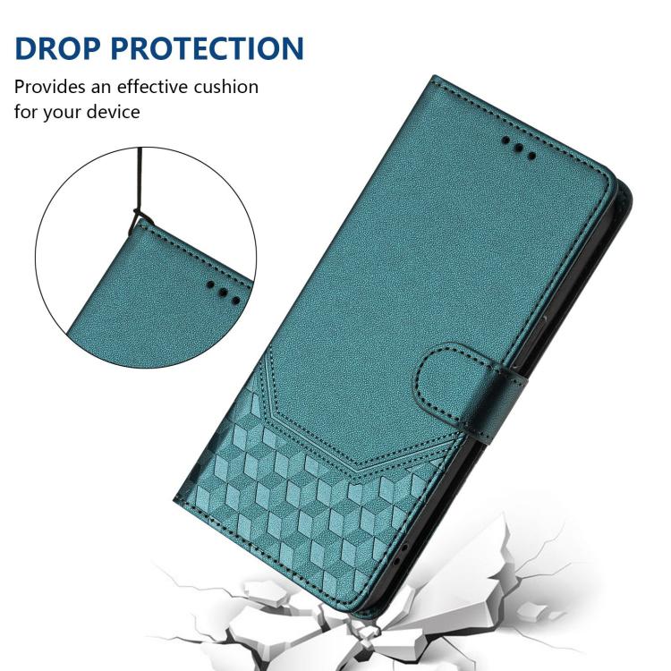 For Samsung Galaxy S26 5G Honeycomb Embossing RFID Leather Phone Case