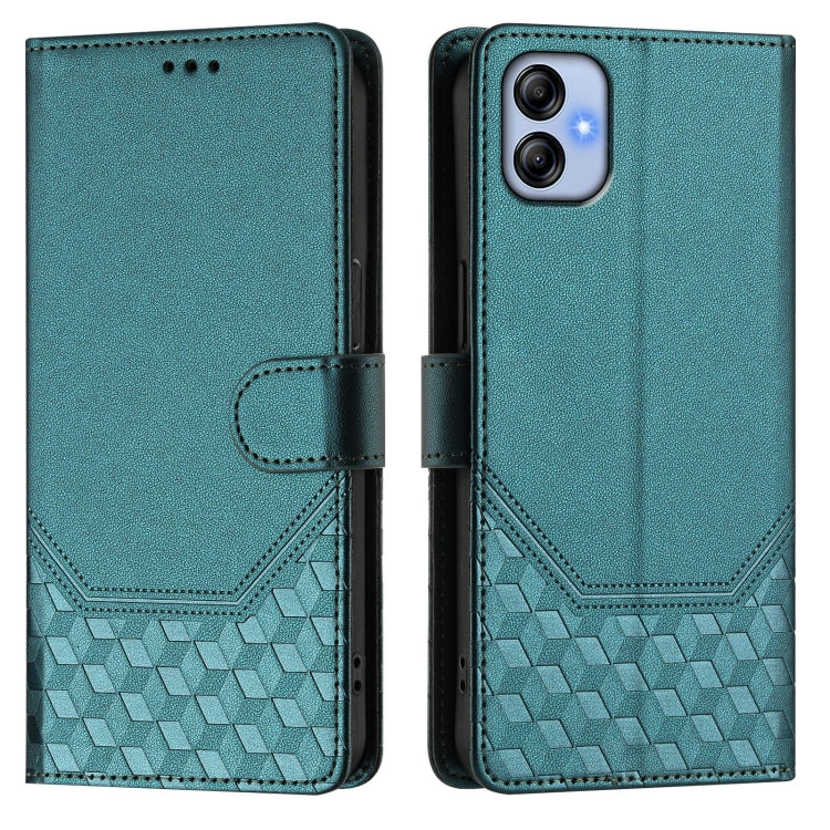 For Samsung Galaxy A04e / F04 / M04 Honeycomb Embossing RFID Leather Phone Case