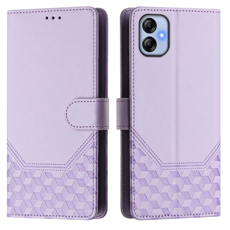 For Samsung Galaxy A04e / F04 / M04 Honeycomb Embossing RFID Leather Phone Case