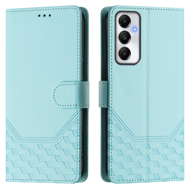 For Samsung Galaxy A05s 4G Global Honeycomb Embossing RFID Leather Phone Case