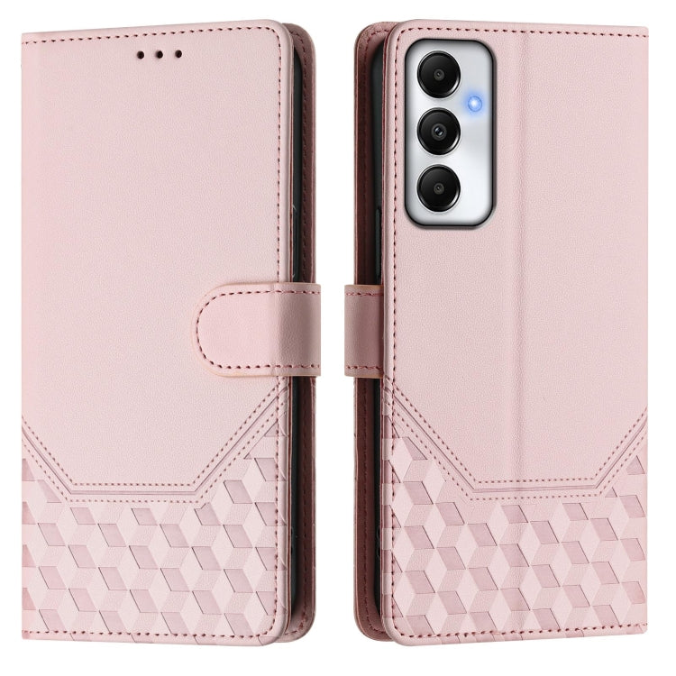 For Samsung Galaxy A05s 4G Global Honeycomb Embossing RFID Leather Phone Case