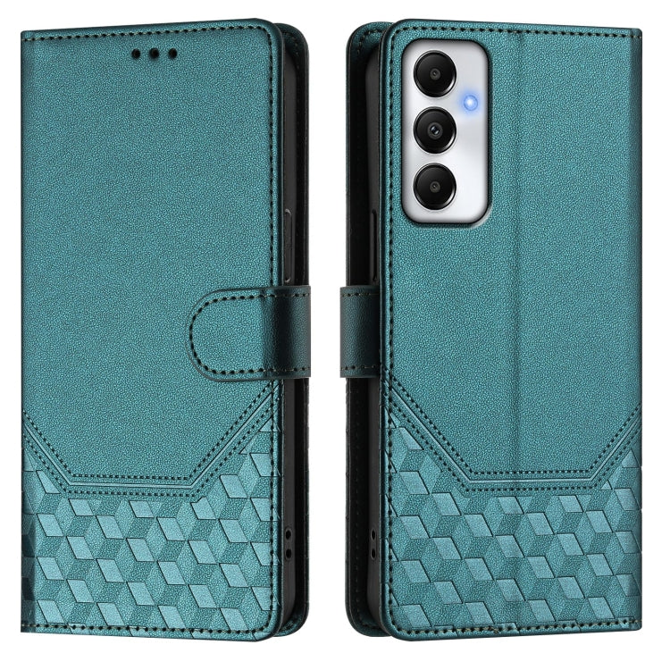 For Samsung Galaxy A05s 4G Global Honeycomb Embossing RFID Leather Phone Case