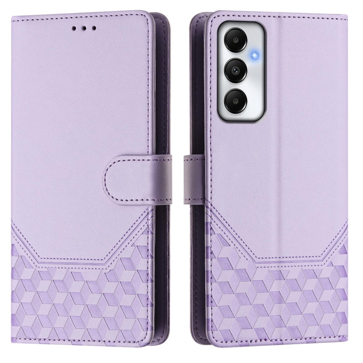 For Samsung Galaxy A05s 4G Global Honeycomb Embossing RFID Leather Phone Case