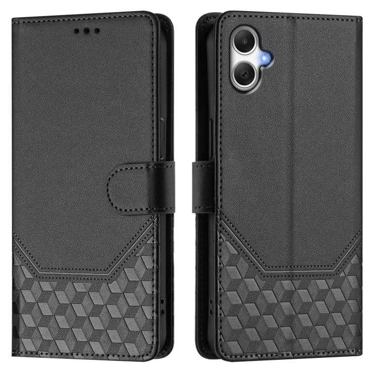 For Samsung Galaxy A06 Honeycomb Embossing RFID Leather Phone Case