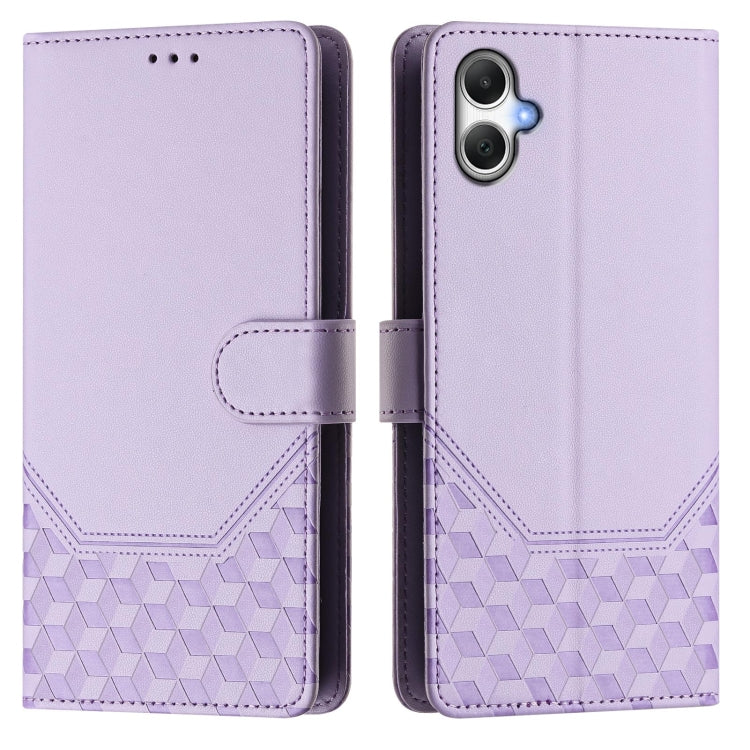 For Samsung Galaxy A06 Honeycomb Embossing RFID Leather Phone Case