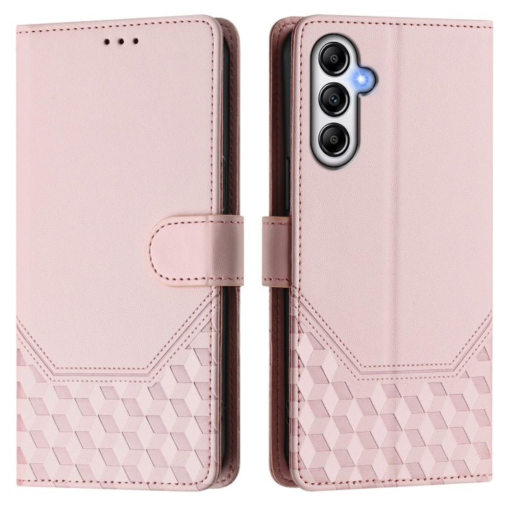 For Samsung Galaxy A14 5G / 4G Honeycomb Embossing RFID Leather Phone Case