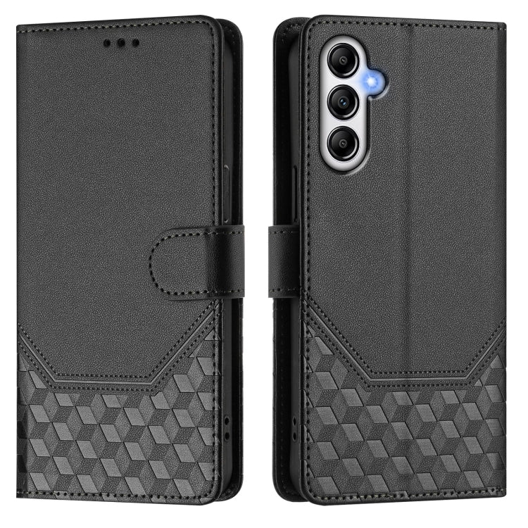 For Samsung Galaxy A14 5G / 4G Honeycomb Embossing RFID Leather Phone Case