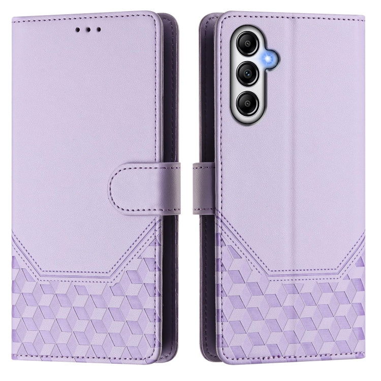 For Samsung Galaxy A14 5G / 4G Honeycomb Embossing RFID Leather Phone Case