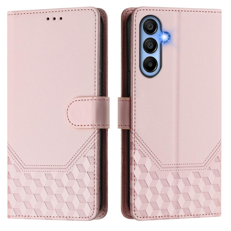 For Samsung Galaxy A15 5G / 4G Honeycomb Embossing RFID Leather Phone Case