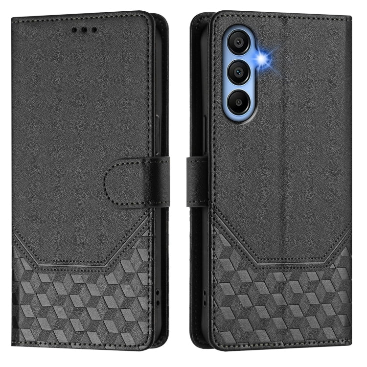 For Samsung Galaxy A15 5G / 4G Honeycomb Embossing RFID Leather Phone Case