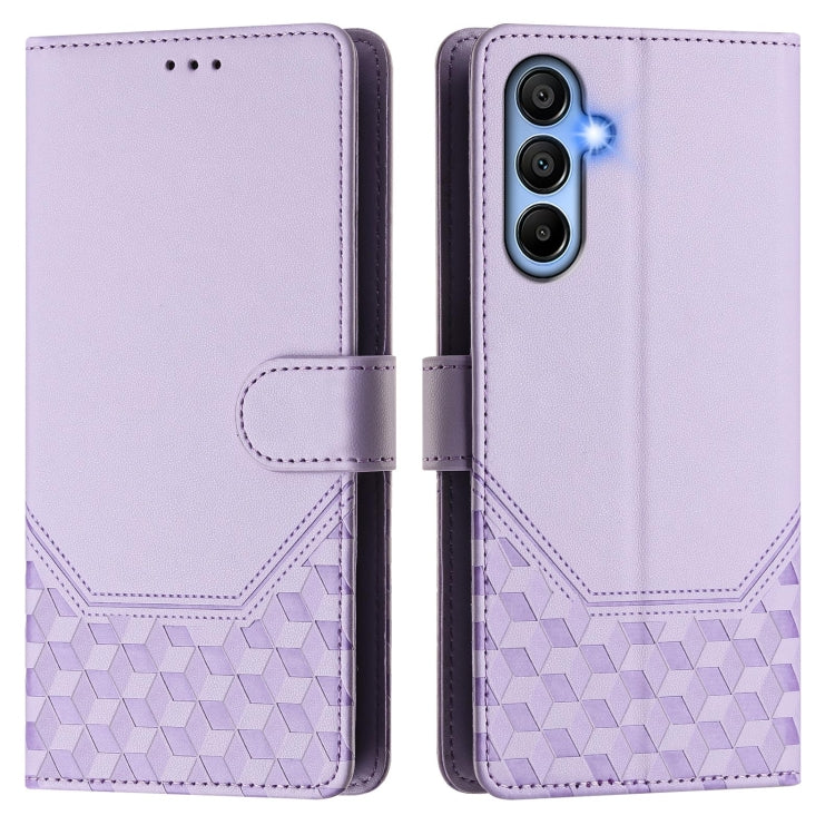 For Samsung Galaxy A15 5G / 4G Honeycomb Embossing RFID Leather Phone Case