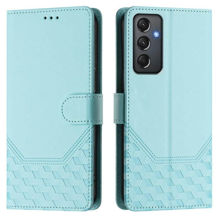For Samsung Galaxy A24 4G Global Honeycomb Embossing RFID Leather Phone Case