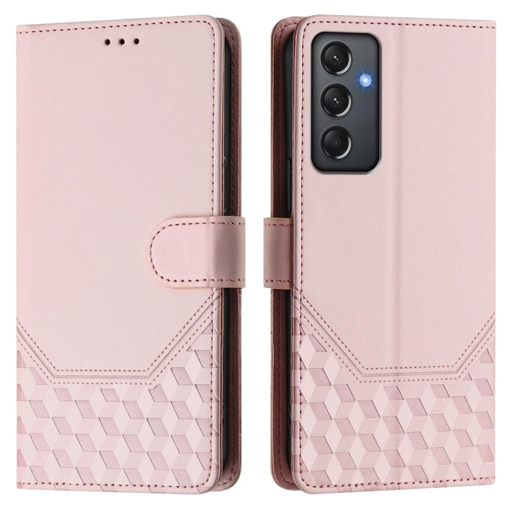 For Samsung Galaxy A24 4G Global Honeycomb Embossing RFID Leather Phone Case
