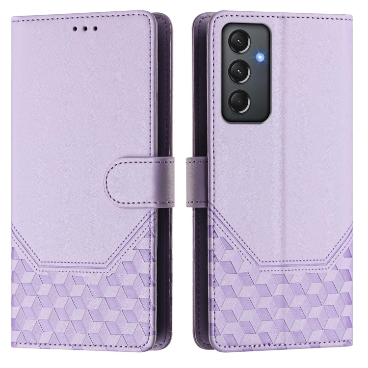 For Samsung Galaxy A24 4G Global Honeycomb Embossing RFID Leather Phone Case