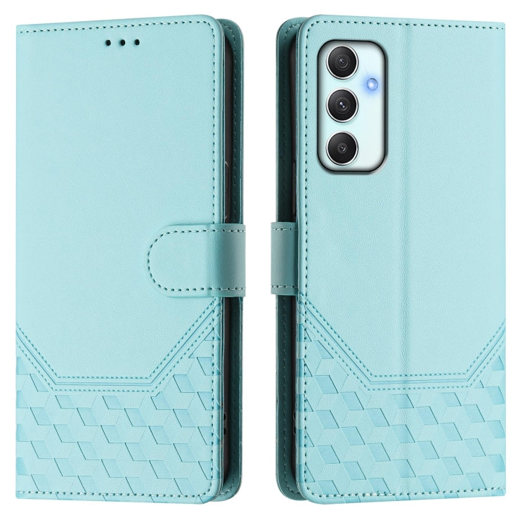 For Samsung Galaxy A34 5G Honeycomb Embossing RFID Leather Phone Case
