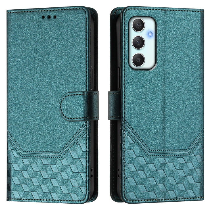 For Samsung Galaxy A34 5G Honeycomb Embossing RFID Leather Phone Case