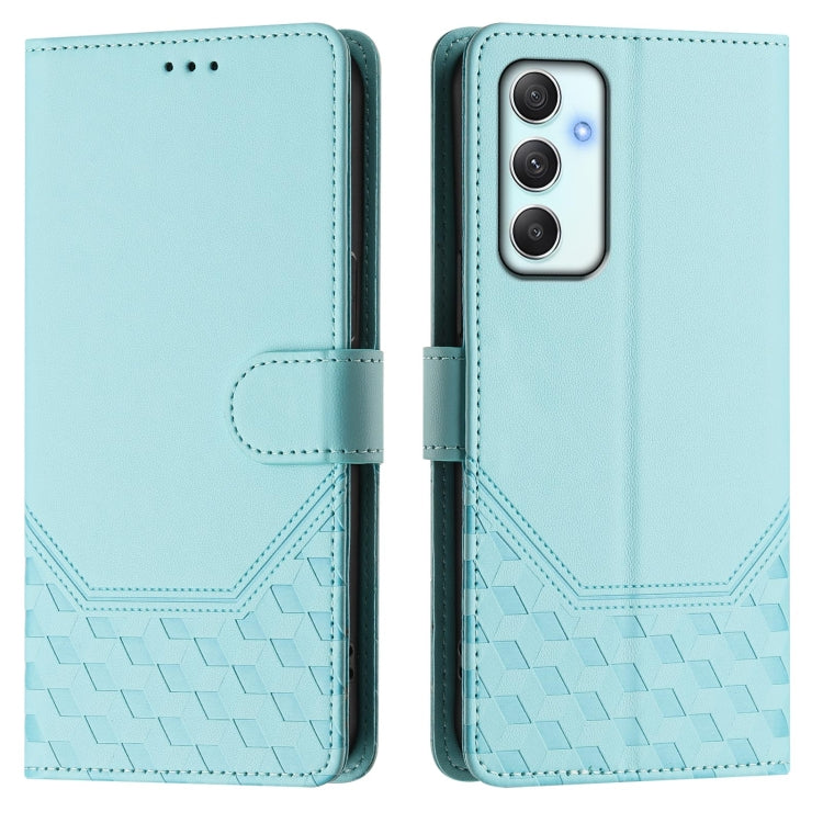 For Samsung Galaxy A35 5G Honeycomb Embossing RFID Leather Phone Case