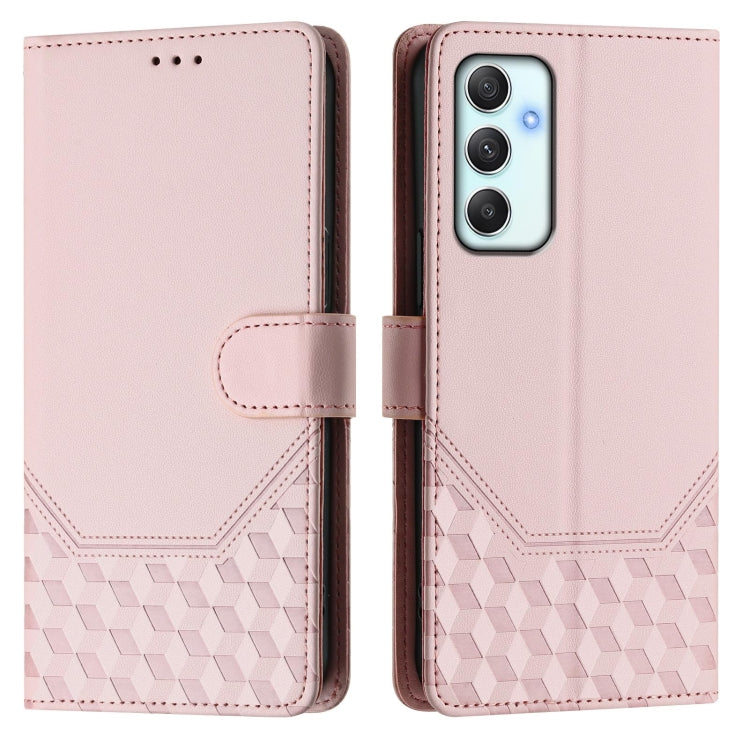 For Samsung Galaxy A35 5G Honeycomb Embossing RFID Leather Phone Case