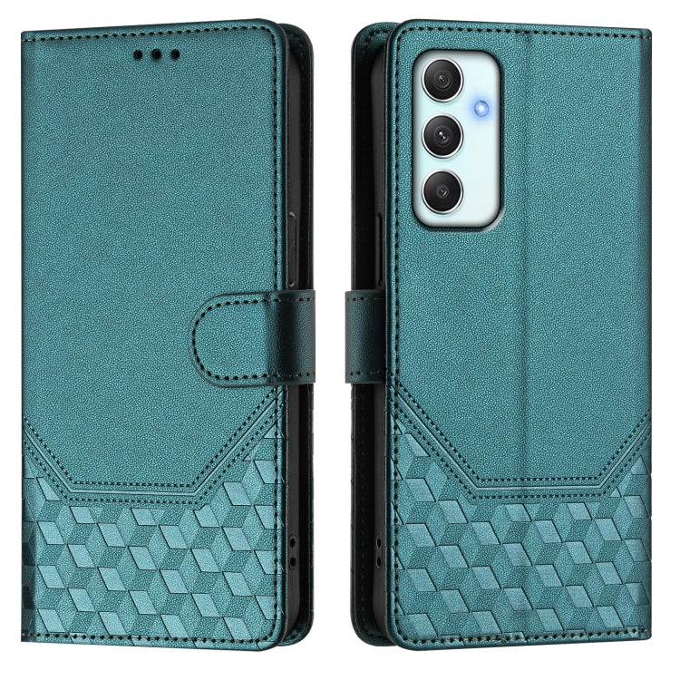 For Samsung Galaxy A35 5G Honeycomb Embossing RFID Leather Phone Case