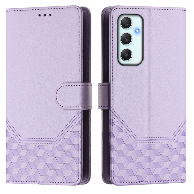 For Samsung Galaxy A35 5G Honeycomb Embossing RFID Leather Phone Case