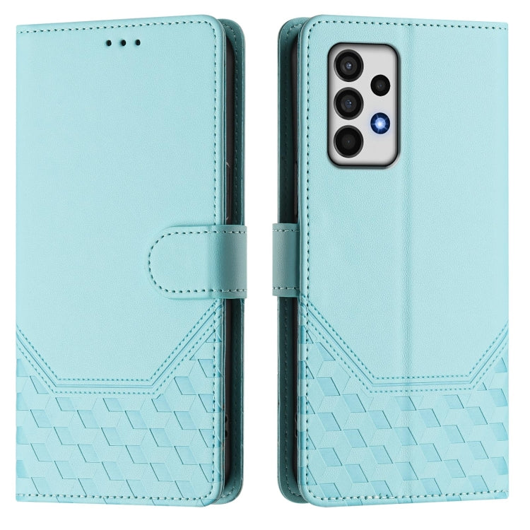 For Samsung Galaxy A52 5G / 4G / A52s Honeycomb Embossing RFID Leather Phone Case