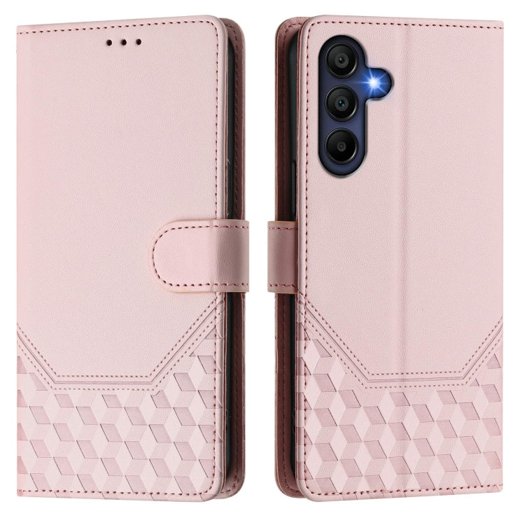 For Samsung Galaxy A26 Honeycomb Embossing RFID Leather Phone Case