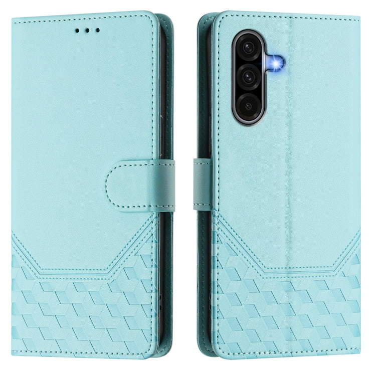 For Samsung Galaxy A56 5G Honeycomb Embossing RFID Leather Phone Case