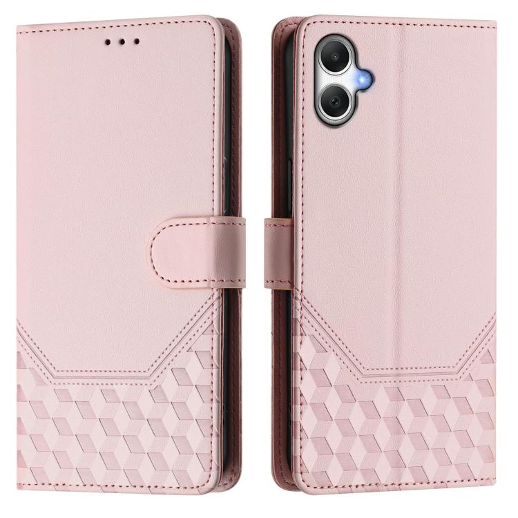 For Samsung Galaxy A06 5G / 4G Honeycomb Embossing RFID Leather Phone Case