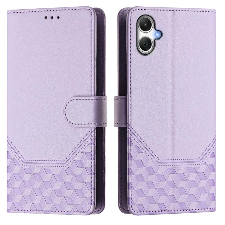 For Samsung Galaxy A06 5G / 4G Honeycomb Embossing RFID Leather Phone Case