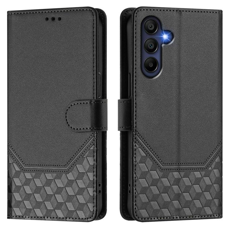 For Samsung Galaxy A17 4G Honeycomb Embossing RFID Leather Phone Case