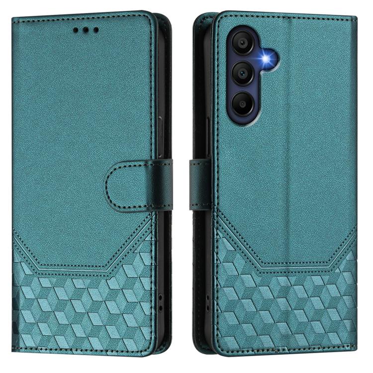 For Samsung Galaxy A17 4G Honeycomb Embossing RFID Leather Phone Case