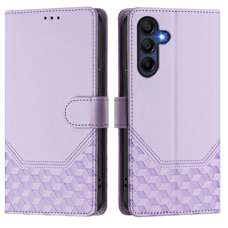 For Samsung Galaxy A17 4G Honeycomb Embossing RFID Leather Phone Case
