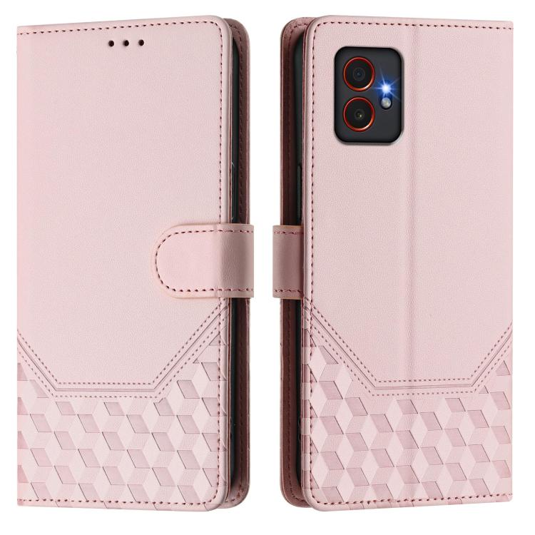 For Samsung Galaxy XCover7 Pro Honeycomb Embossing RFID Leather Phone Case
