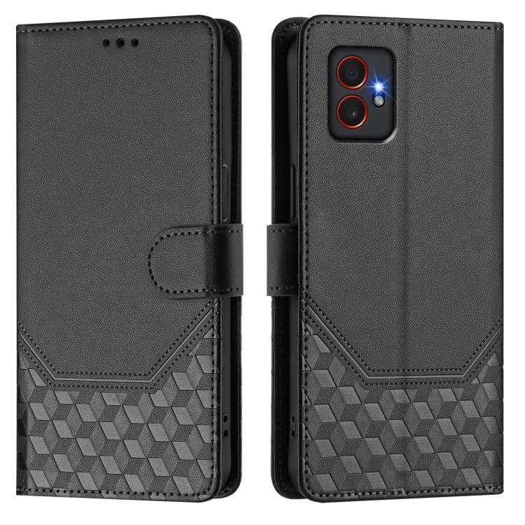 For Samsung Galaxy XCover7 Pro Honeycomb Embossing RFID Leather Phone Case