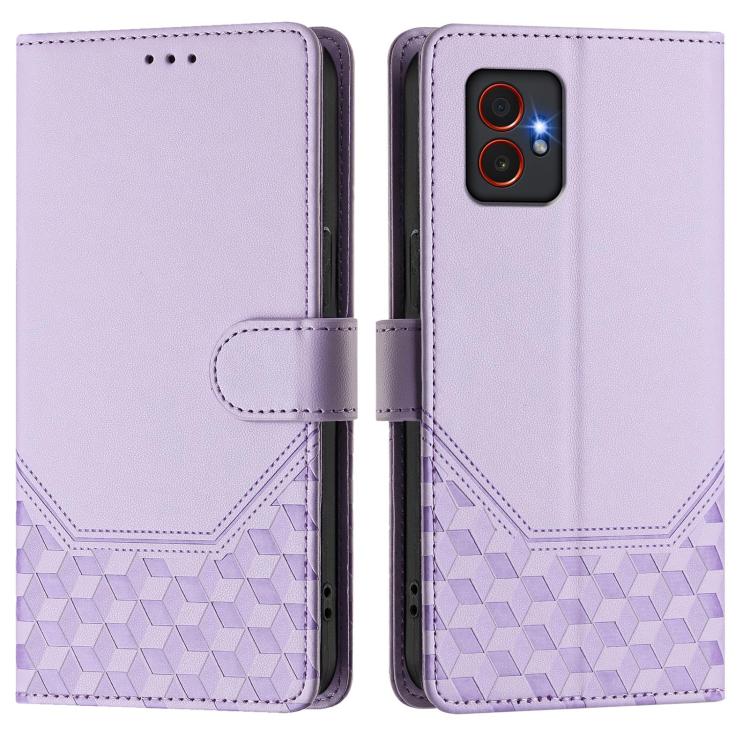 For Samsung Galaxy XCover7 Pro Honeycomb Embossing RFID Leather Phone Case