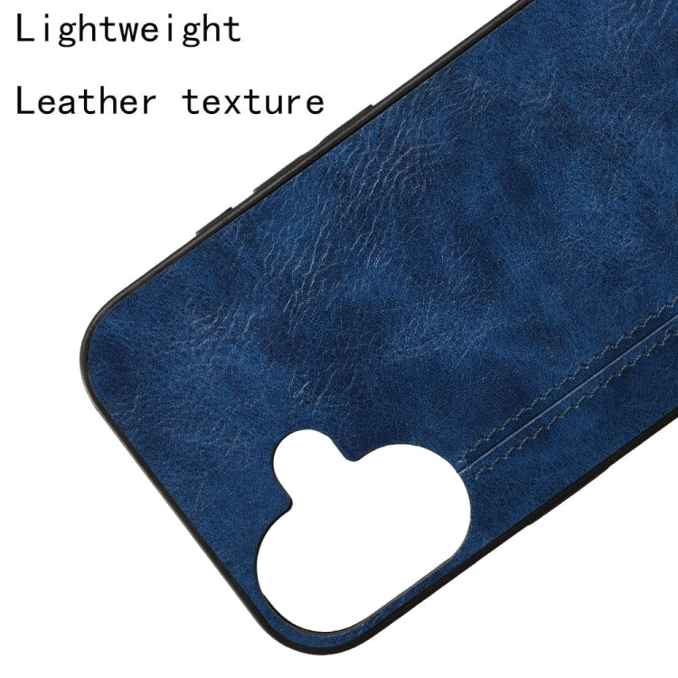 For iPhone 16 Plus Cow Pattern Sewing Card Bag Phone Case
