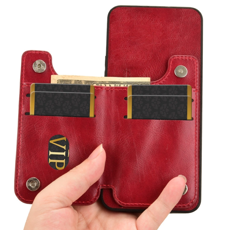 For iPhone 16 Cow Pattern Sewing Card Bag Phone Case