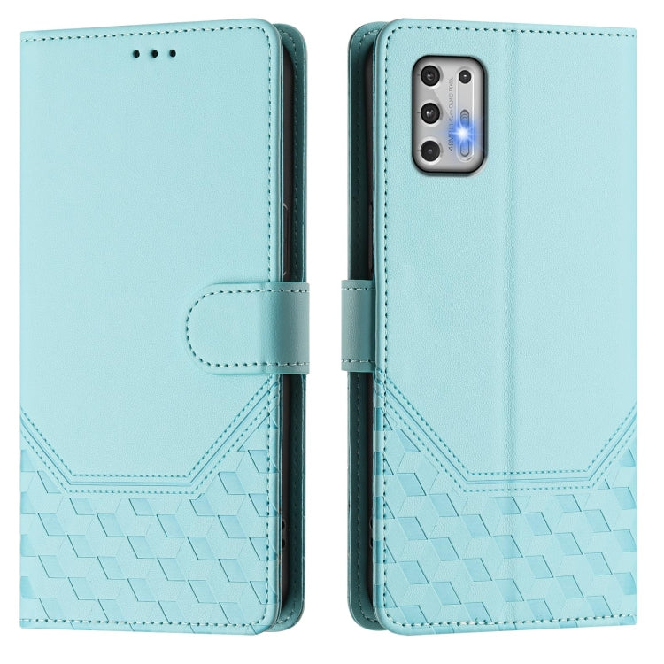 For Motorola Moto G Stylus 2021 4G Honeycomb Embossing RFID Leather Phone Case