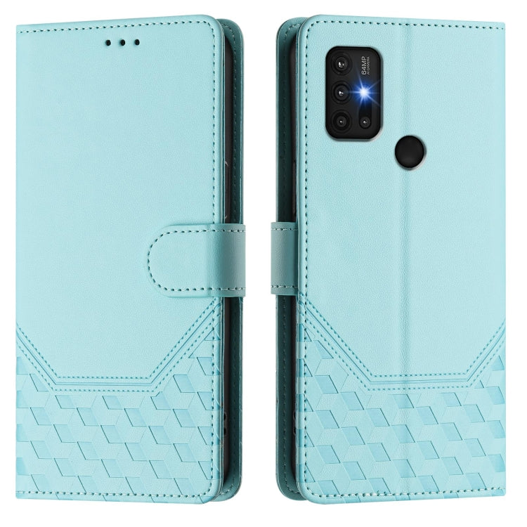 For Motorola Moto G30 / G20 / G10 Honeycomb Embossing RFID Leather Phone Case