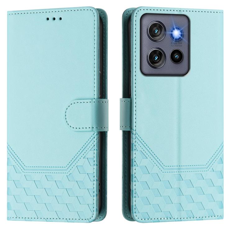 For Motorola Moto G Stylus  5G 2025 Honeycomb Embossing RFID Leather Phone Case
