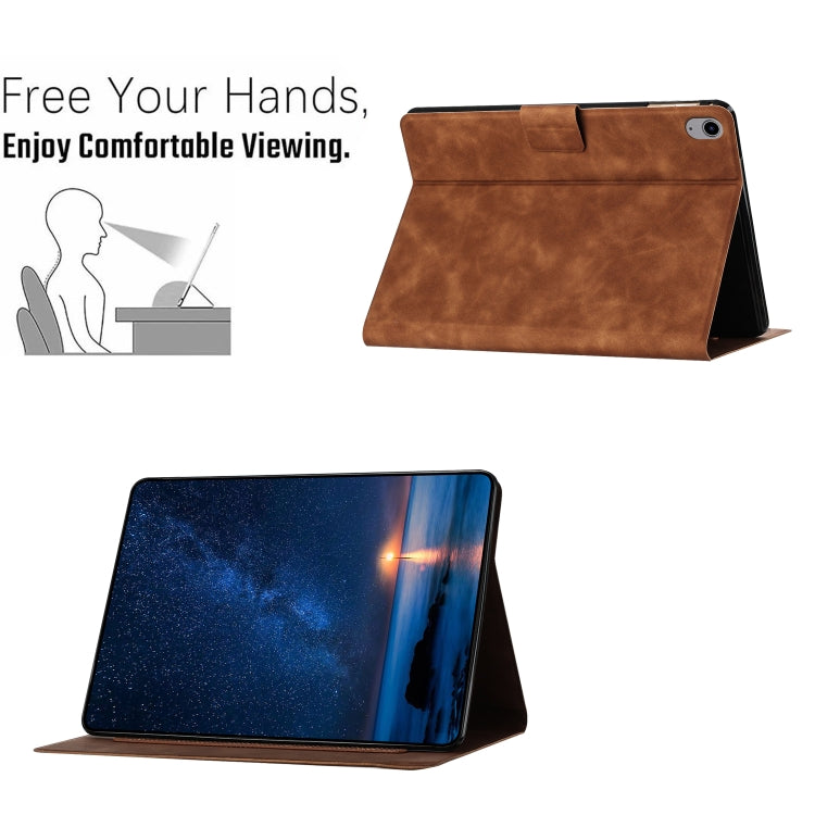 For iPad mini 2024 / mini 6 Embossed Couple Cat Smart Tablet Leather Case