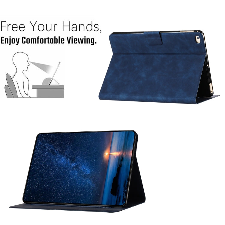 For iPad mini 5 / 4 / 3 / 2 / 1 Embossed Couple Cat Smart Tablet Leather Case