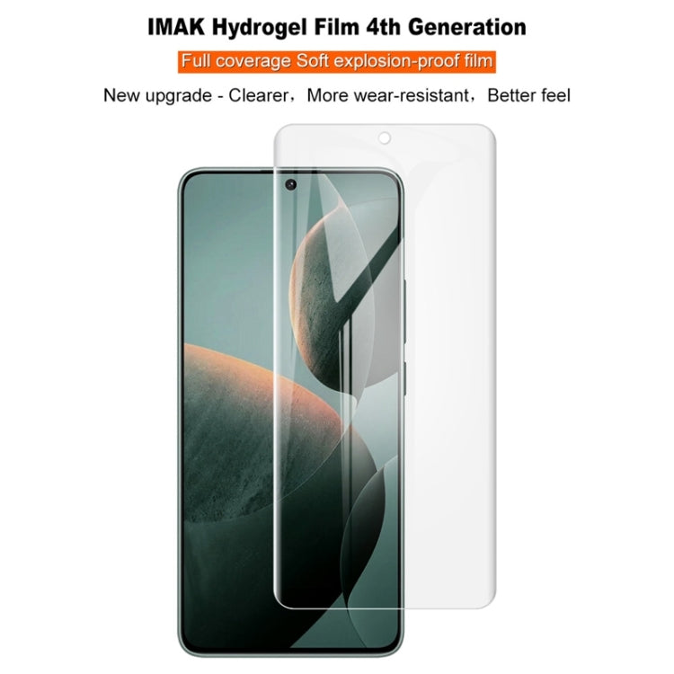 For Xiaomi Poco X6 Pro / Poco F6 Pro imak 4th Generation  Full Coverage Screen Hydrogel Film Protector