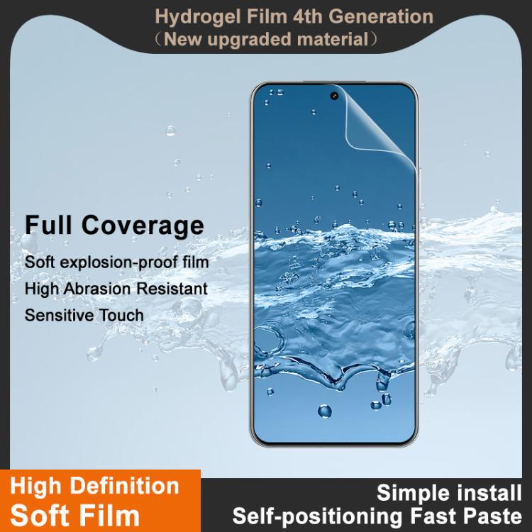 For Xiaomi 15 Ultra imak 4th Generation  Full Coverage Screen Hydrogel Film Protector