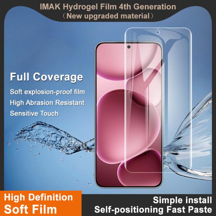 For Xiaomi 15T 5G / 15T Pro imak 4th Generation  Full Coverage Screen Hydrogel Film Protector