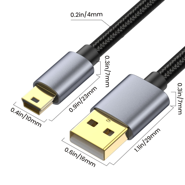 For Garmin GPS Receiver High Speed USB2.0 Version Mini 5 Pin Cable, Length:5m