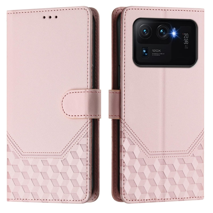 For Xiaomi Mi 11 Ultra Honeycomb Embossing RFID Leather Phone Case