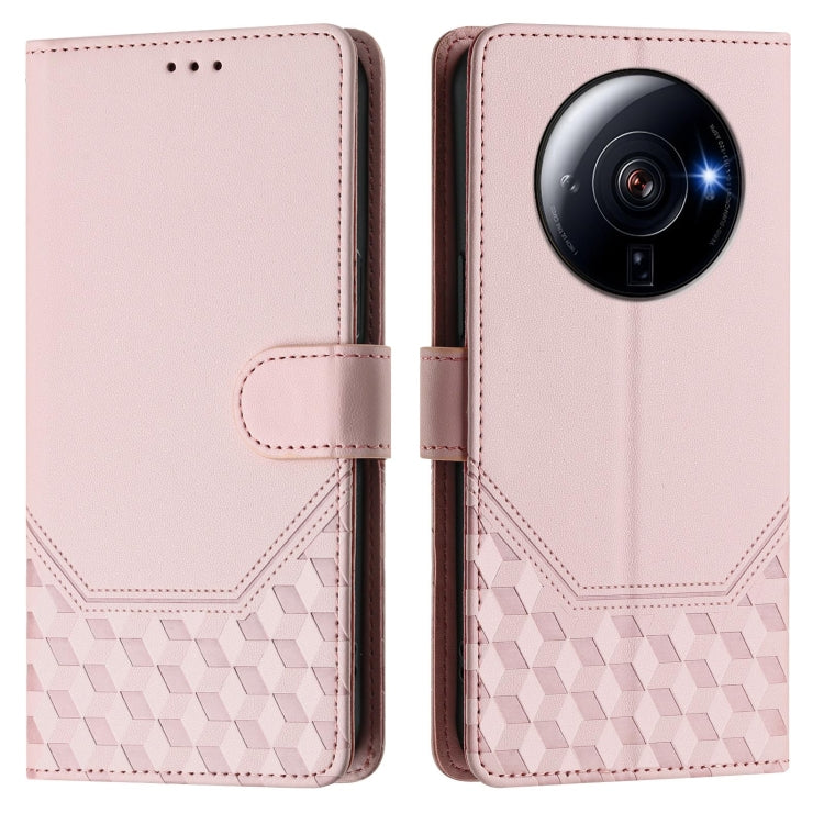 For Xiaomi 12S Ultra Honeycomb Embossing RFID Leather Phone Case